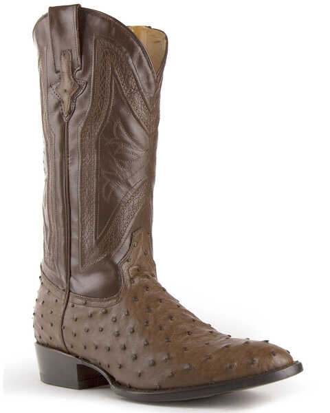 Ferrini Men's Colt Western Boots - Round Toe, Dark Brown, hi-res