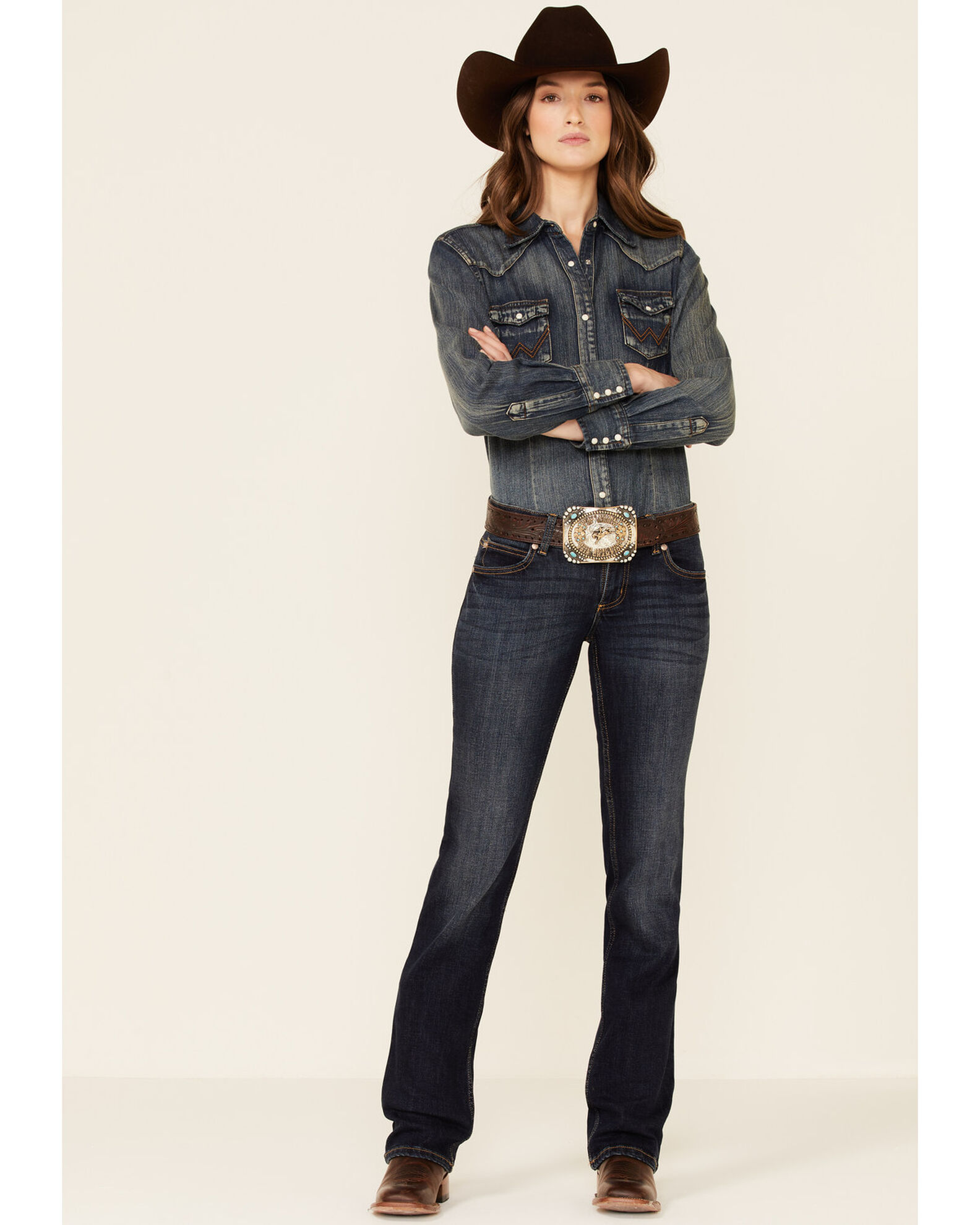Product Name: Wrangler Retro Women's Dark Wash Sadie Jeans