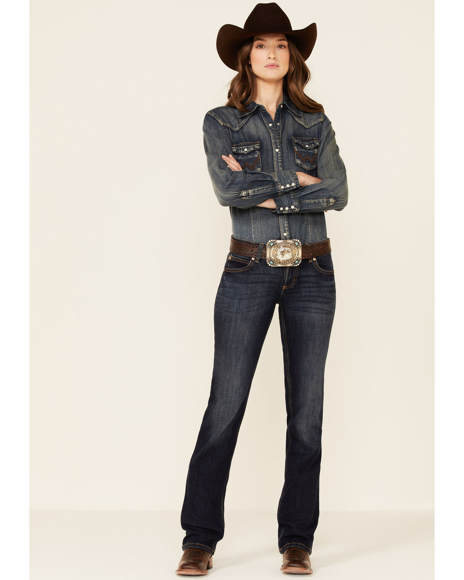 Wrangler Retro Women's Dark Wash Sadie Jeans | Boot Barn