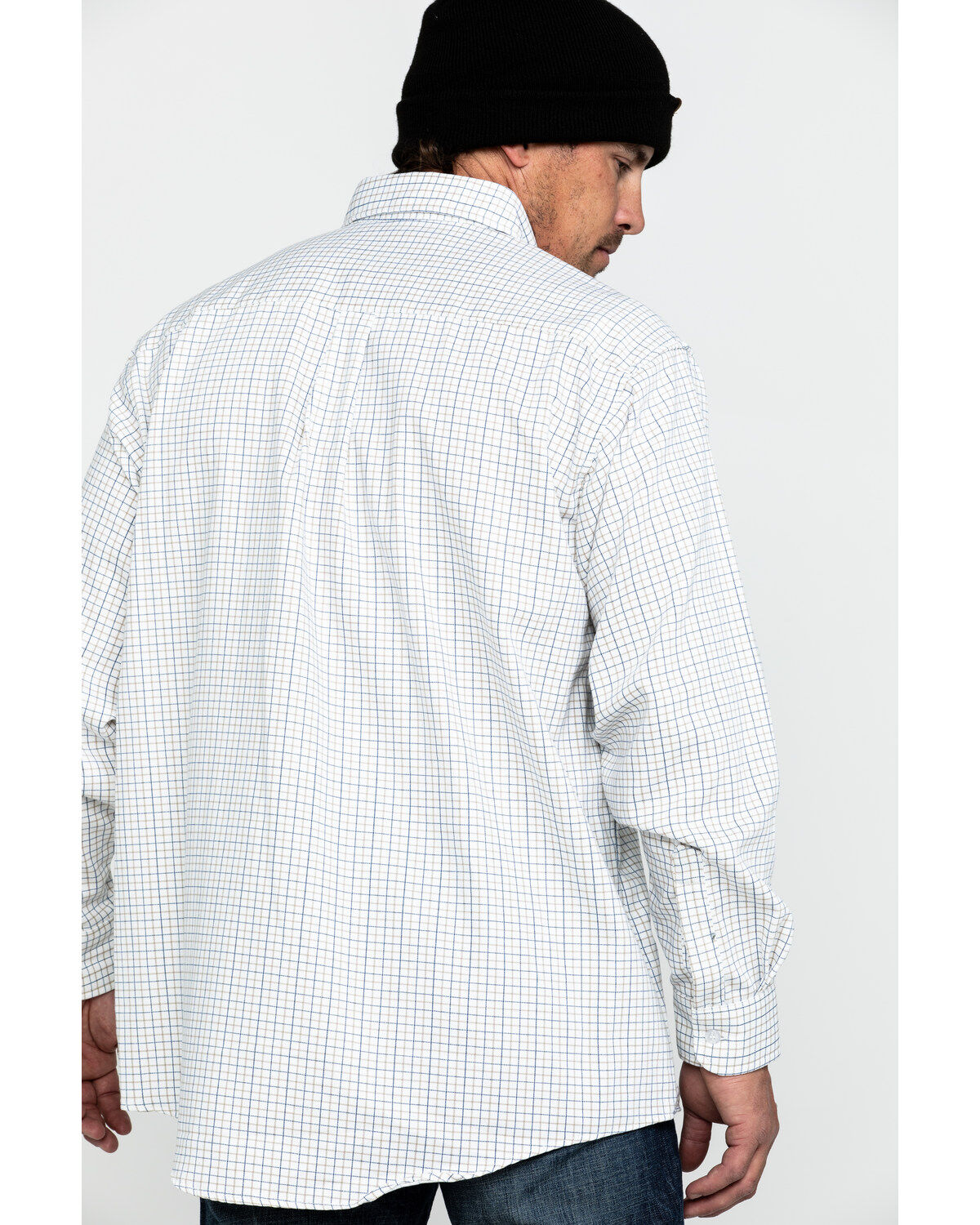 Image #2 - Wrangler 20X Men's FR Mini Check Plaid Print Long Sleeve Work Shirt - Big , , hi-res