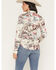 Image #4 - Shyanne Women's Spiritdance Conversational Print Long Sleeve Snap Stretch Western Shirt, Cream, hi-res