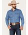 Brixton x Willie Nelson Men's Denim Long Sleeve Snap Western Shirt, Indigo, hi-res