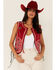 Double D Ranch Women's Roping The Wind Vest, Pink, hi-res