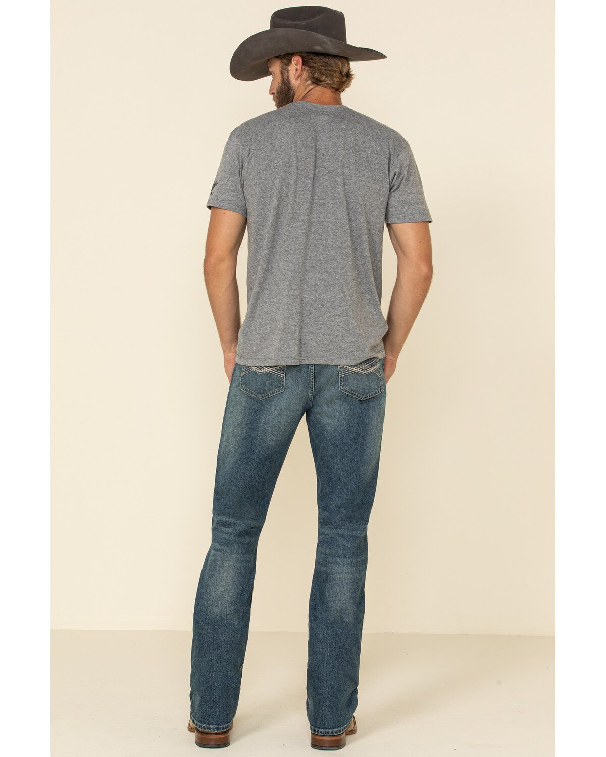 Image #3 - Wrangler 20X Men's No. 42 Caprock Canyon Stretch Slim Bootcut Jeans , , hi-res