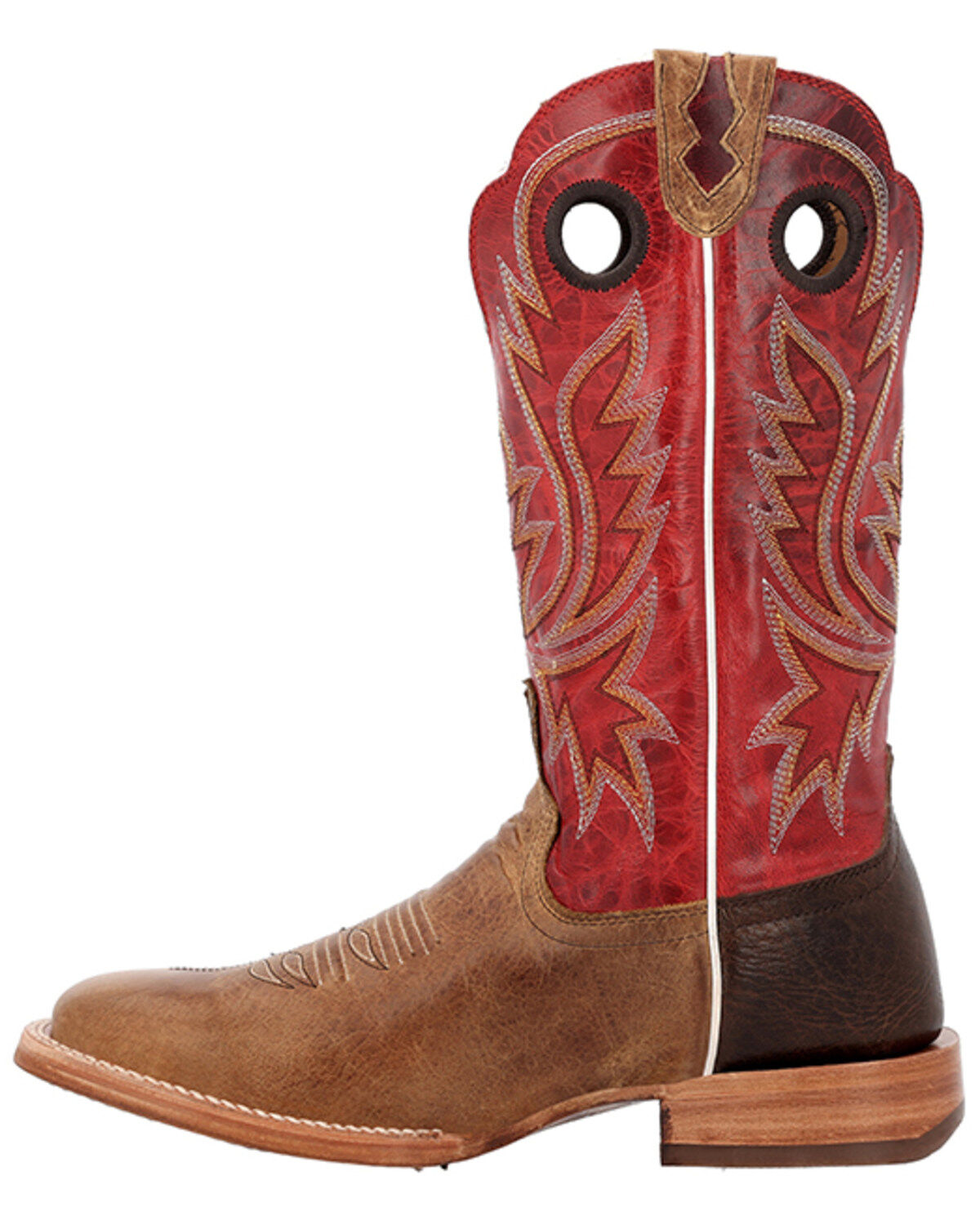 Image #3 - Durango Men's PRCA Collection Bison Western Boots - Broad Square Toe, Tan, hi-res