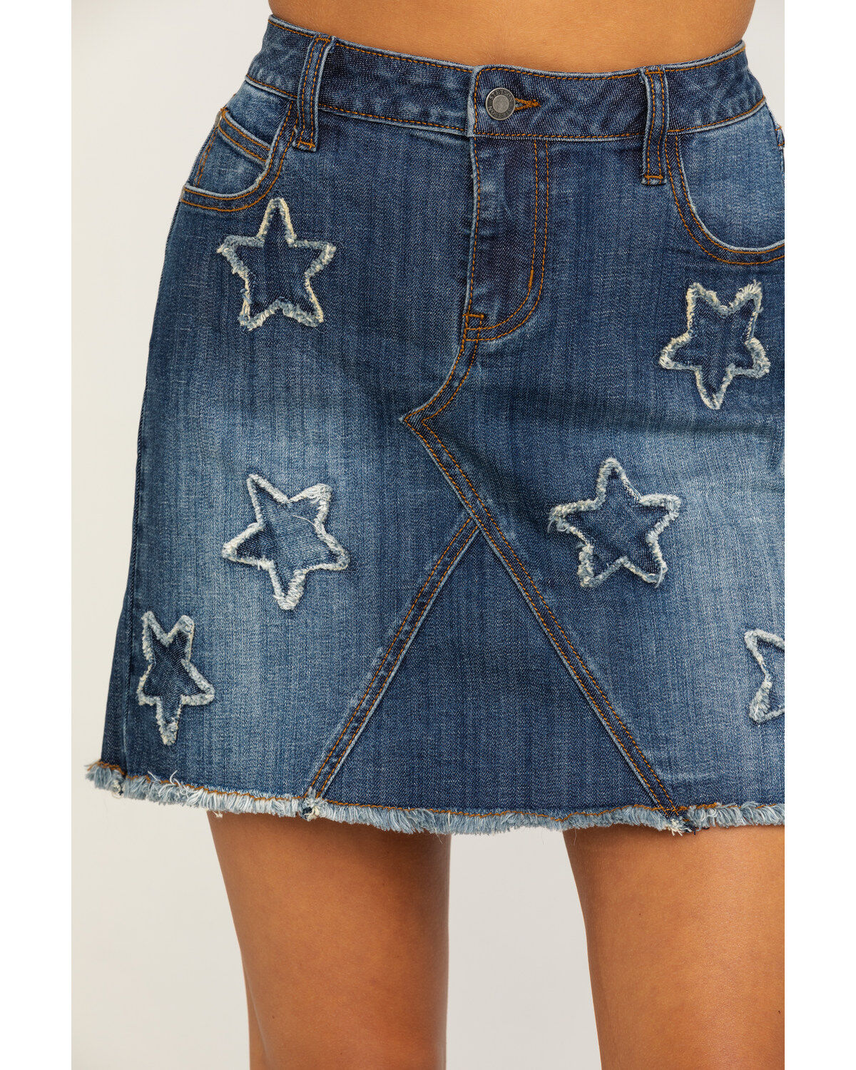 Image #4 - Stetson Women's Star Denim Skirt, , hi-res