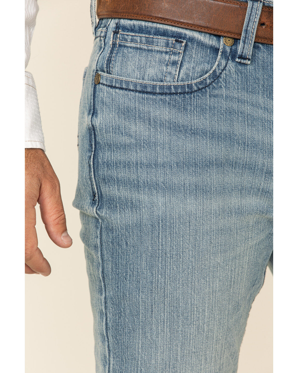Image #3 - Cody James Men's Crupper Light Wash Stretch Slim Straight Jeans, Blue, hi-res