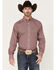 Image #1 - Ariat Men's Wrinkle Free Eldredge Classic Fit Long Sleeve Button-Down Shirt, Pink, hi-res
