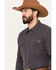 Blue Ranchwear Men's Laramie Striped Long Sleeve Western Snap Shirt, Dark Blue, hi-res