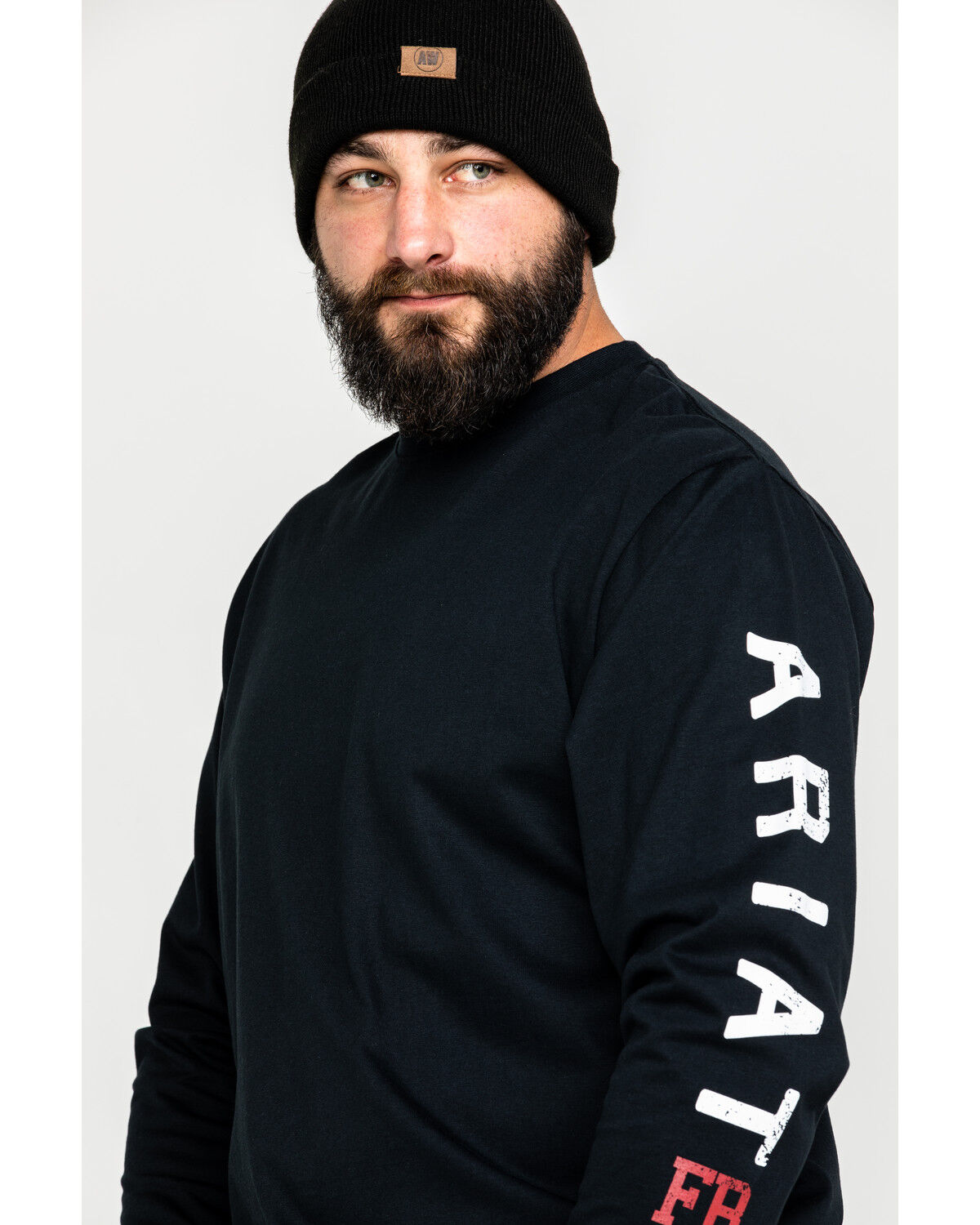 Image #2 - Ariat Men's FR Roughneck Back Skull Graphic Long Sleeve Work T-Shirt - Tall, , hi-res