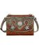 Image #2 - American West Desert Wildflower Crossbody Bag, Brown, hi-res