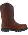 Image #3 - Iron Age Men's Hauler Wellington Work Boots - Composite Toe, Brown, hi-res