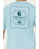 Image #4 - Carhartt Men's Relaxed Fit Lightweight Short Sleeve Pocket T-Shirt, Blue, hi-res