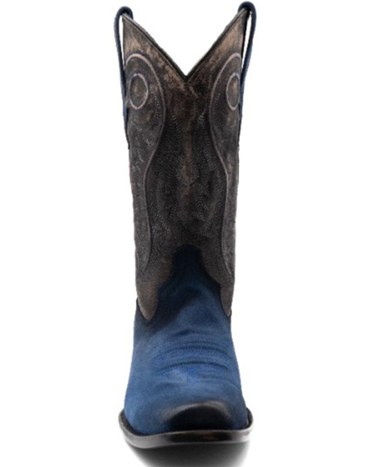 Image #4 - Ferrini Men's Roughrider Western Boots - Square Toe, Black, hi-res