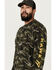 Image #1 - Hawx Men's Camo Print Long Sleeve Logo T-Shirt, Camouflage, hi-res