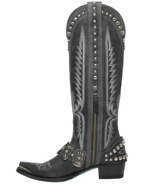 Lane Women's Silver Mesa Tall Western Boots - Snip Toe, Jet Black, hi-res
