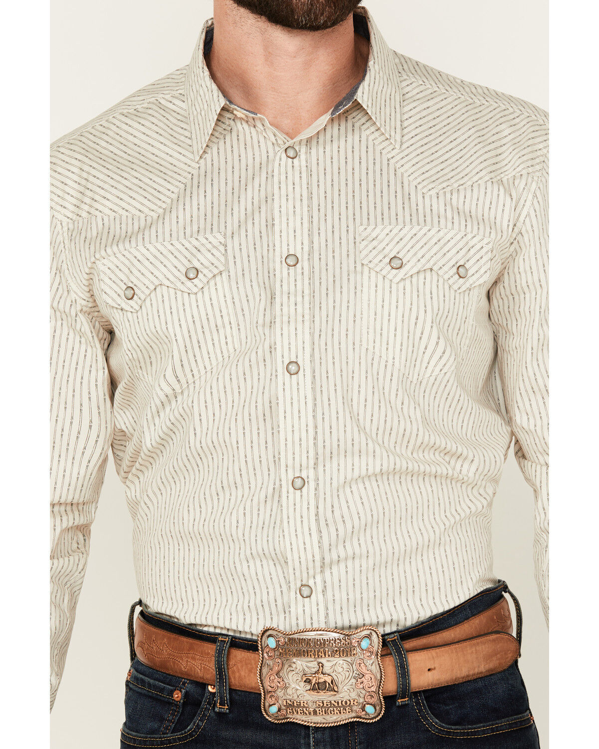 Product Name:  Cody James Men's Rex Striped Long Sleeve Snap Western Shirt
