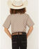 Image #4 - Gibson Trading Co Boys' Floyd Geo Print Short Sleeve Snap Western Shirt, Blue, hi-res