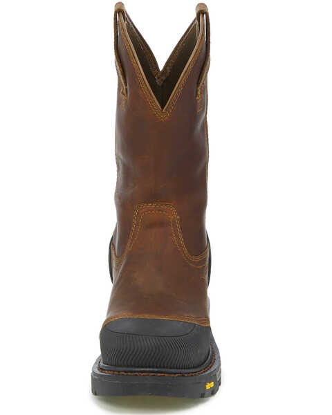 Image #4 - Justin Men's Chestnut Warhawk Waterproof Work Boots - Composite Toe, , hi-res