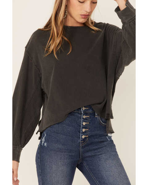 Free People Women's Ready for This Knit Top, Black, hi-res