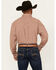 Image #4 - George Strait By Wrangler Men's Plaid Print Long Sleeve Button-Down Stretch Western Shirt - Tall, , hi-res