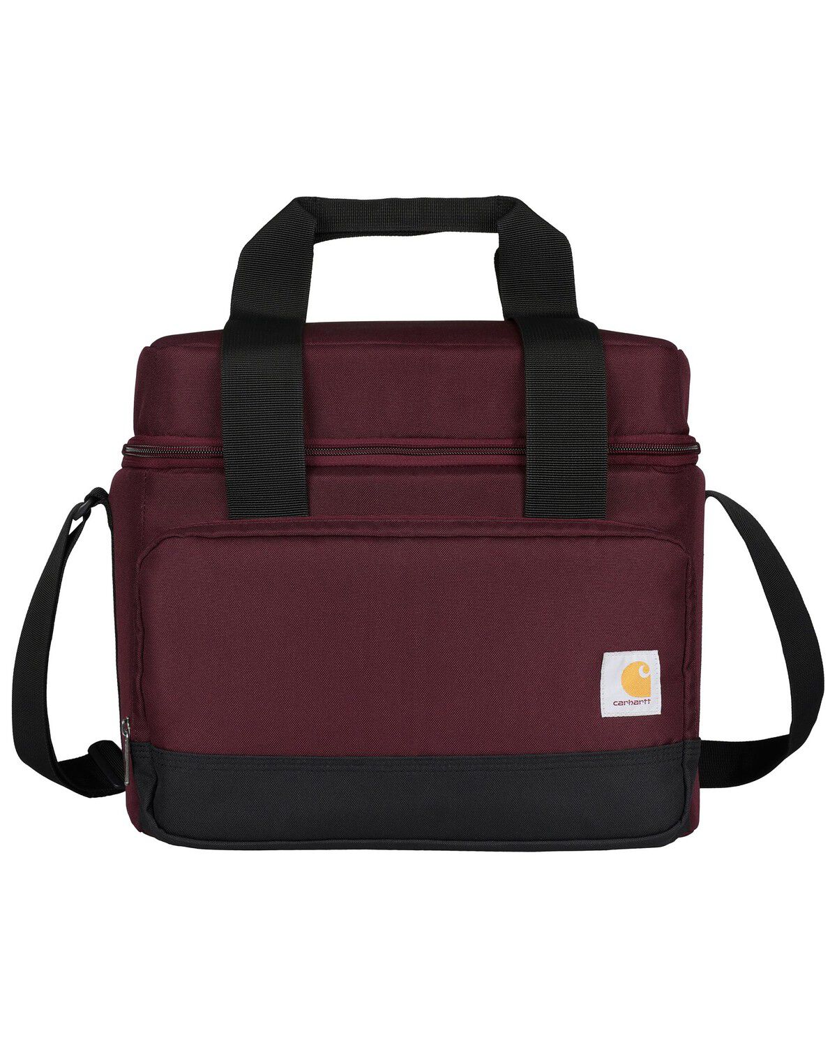 Image #1 - Carhartt Insulated 24 Can Two Compartment Cooler, Wine, hi-res