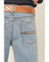 Image #4 - Ariat Boys' B4 Jones Light Wash Relaxed Bootcut Stretch Denim Jeans, Light Wash, hi-res