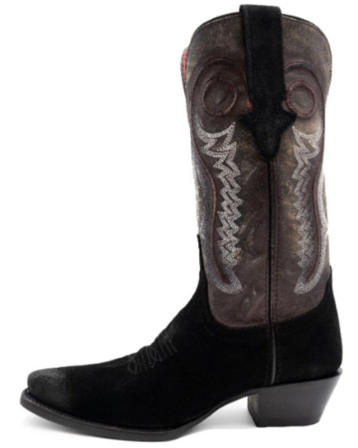 Image #3 - Ferrini Women's Roughrider Western Boots - Snip Toe, Black, hi-res