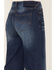 Cleo + Wolf Women's Medium Wash High Rise Distressed Knee Flare Jeans, Blue, hi-res
