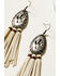 Image #2 - Shyanne Women's Isla Oasis Stamped Cactus Fringe Statement Earrings, Cream, hi-res