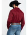 Cody James Core Men's Solid Maroon Twill Long Sleeve Western Shirt , Maroon, hi-res