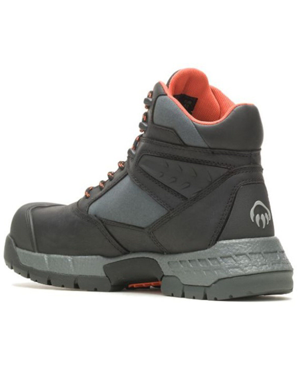 Image #3 - Wolverine Men's Rush Ultraspring™ 6" CarbonMAX Work Boots - Composite Toe, Black, hi-res