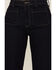 Image #2 - Sneak Peek Women's Front Patch Pockets Straight Jeans, Dark Blue, hi-res