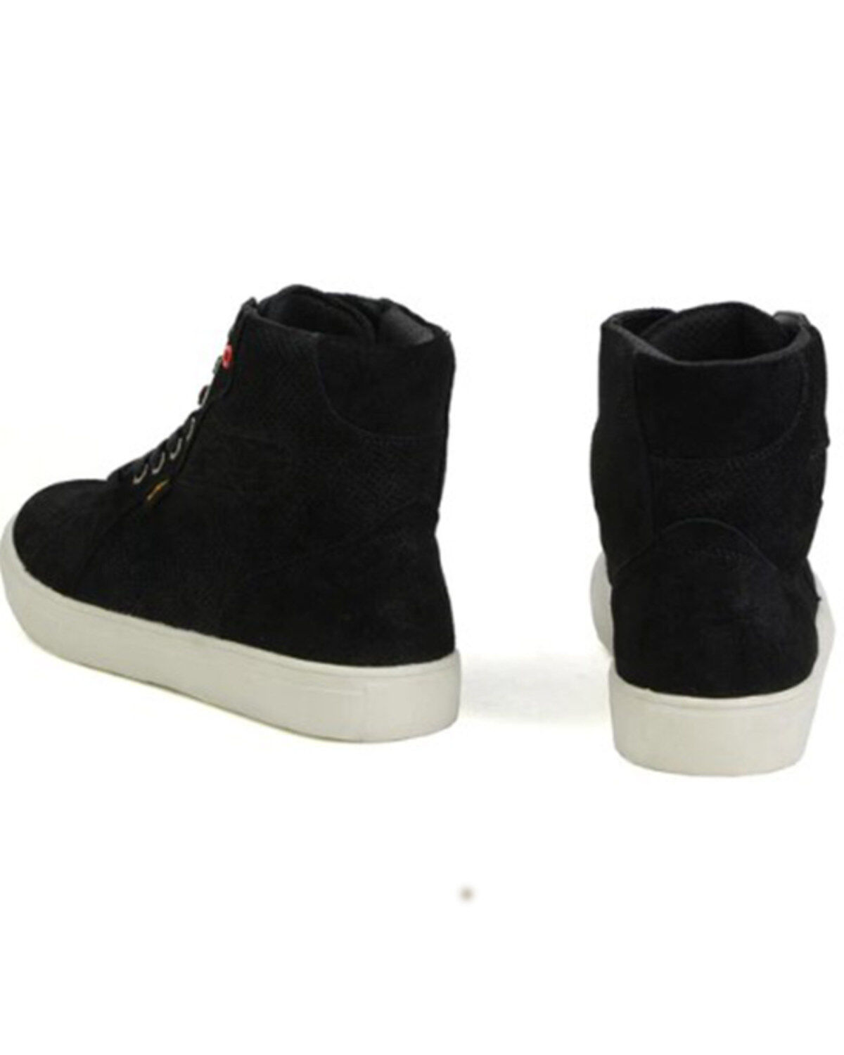 Image #2 - Milwaukee Leather Men's Vintage High-Top Reinforced Street Riding Waterproof Shoes Round Toe - Extended Sizes, Black, hi-res