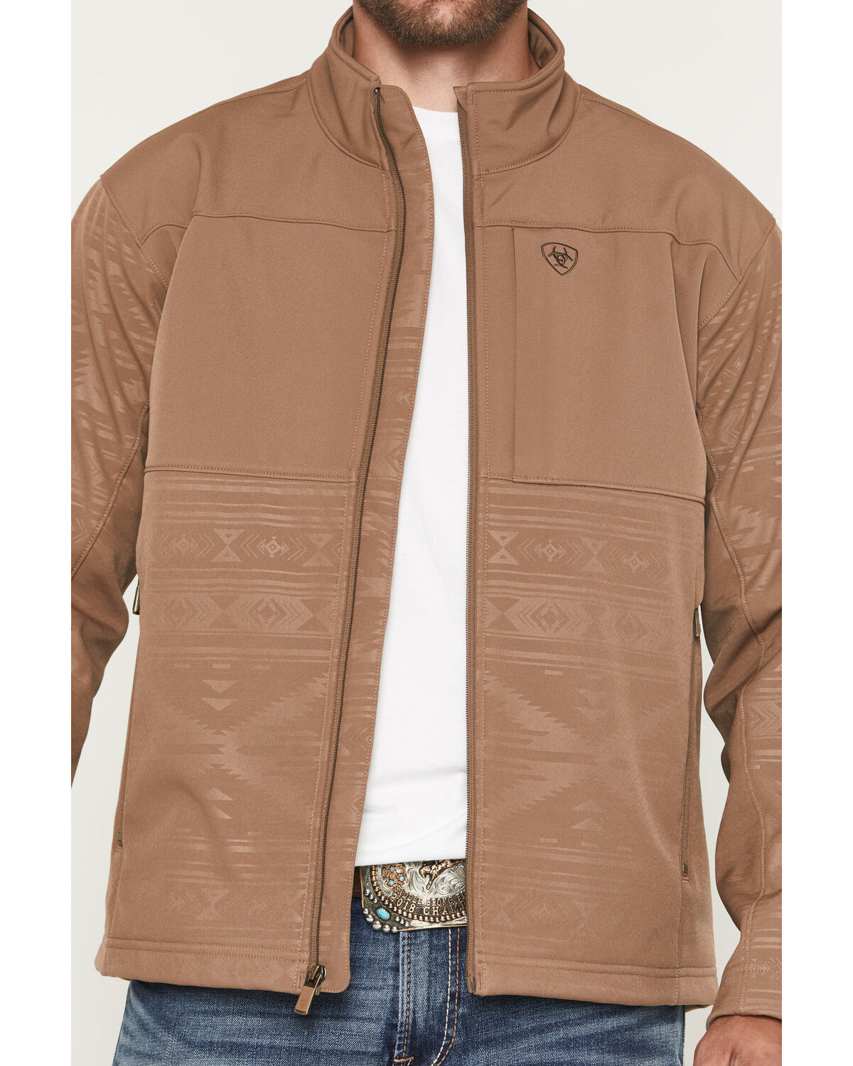 Ariat Men's Vernon Tonal Southwestern Concealed Carry Softshell Jacket