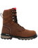 Image #2 - Rocky Men's Rams Horn Waterproof 8" Lace-Up Work Boots - Composite Toe , Brown, hi-res