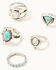 Image #1 - Shyanne Women's Ring Set - 5 Piece, Silver, hi-res