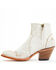 Image #3 - Shyanne Women's Carine Crackadela Floral Western Fashion Booties - Round Toe, White, hi-res