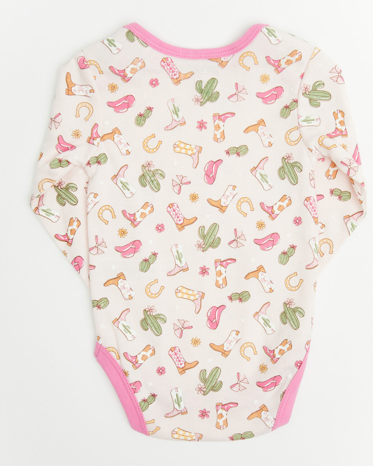 Image #5 - Wrangler Infant Girls' Cowgirl Boots Onesie Set - 3 Piece, Multi, hi-res