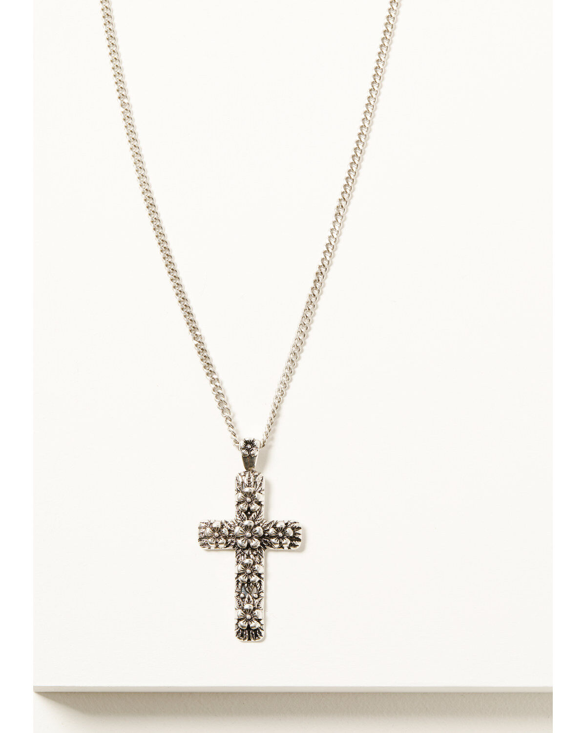 Image #1 - Shyanne Women's Cross Pendant Necklace, Silver, hi-res