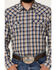 Image #3 - Cody James Men's Colt Plaid Print Long Sleeve Snap Western Shirt - Tall, Navy, hi-res