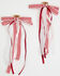 Image #2 - Shyanne Women's Gingham Lace Boot Bows - 2 Piece, Red, hi-res