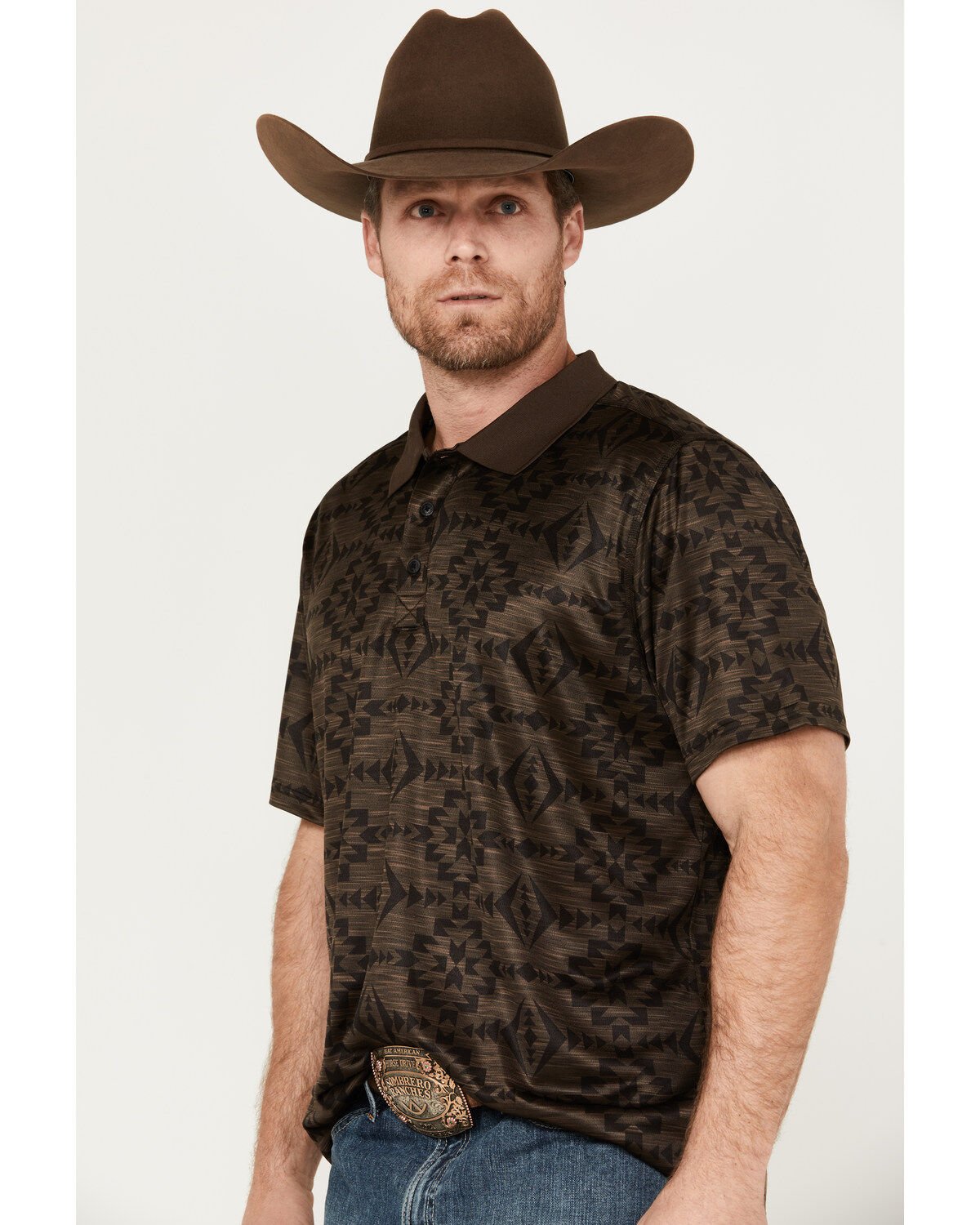 Image #2 - RANK 45® Men's Southwestern Polo, , hi-res