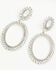 Image #1 - Lainey Wilson Women's Open Drop Earrings, Silver, hi-res