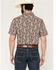Image #4 - Cody James Men's Rusted Gate Paisley Print Short Sleeve Snap Western Shirt - Big, Brown, hi-res