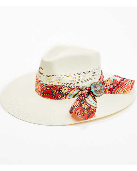 Image #1 - Charlie 1 Horse Women's Chisos Straw Western Fashion Hat, Natural, hi-res