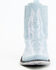 Image #4 - Liberty Black Women's Simone Made in Denim Western Booties - Round Toe, Light Blue, hi-res