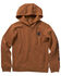 Image #1 - Carhartt Little Boys' Logo Graphic Hooded Sweatshirt, Brown, hi-res