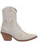 Image #2 - Dingo Women's Primrose Western Booties - Snip Toe, White, hi-res
