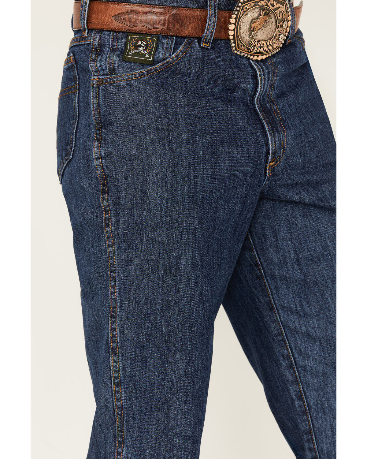 Image #2 - Cinch Men's Green Label Dark Wash Relaxed Denim Jeans, Blue, hi-res